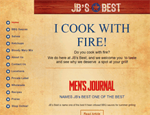 Tablet Screenshot of jbsauces.com